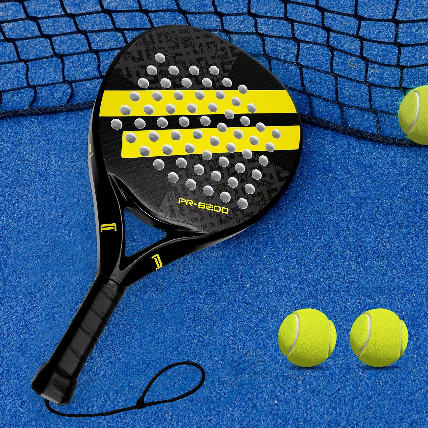 Padel Racket Carbon Fiber Surface with EVA Memory Flex Foam Core Lightweight Padel Racquet